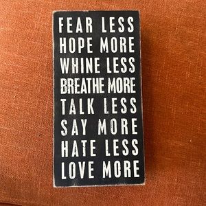 Black box sign & storage